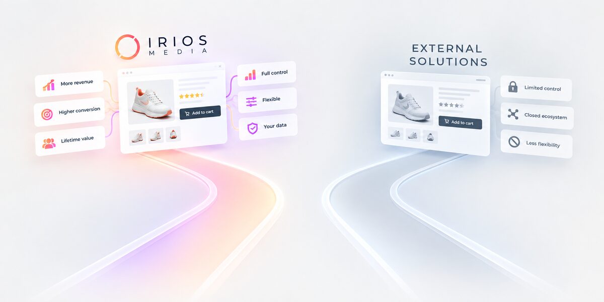 IRIOS vs external retail media solutions
